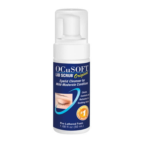 Ocusoft Eyelid Scrub Foaming Eyelid Cleanser, 1.68 Oz